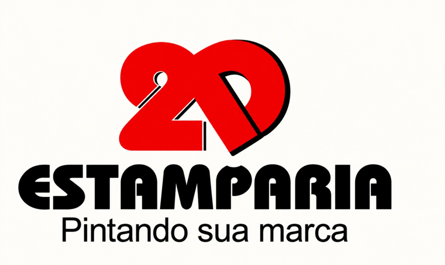Logo da 2D Estamparia – Pintando sua marca
